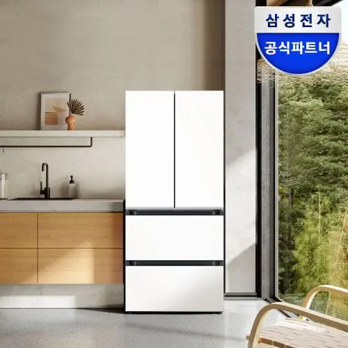 Samsung RK70F49M2ZD 삼성전자 비스포크 490L 4도어 냉장고 김치냉장고 겸용 추천, 신혼 공간 절약 김치플러스 정온