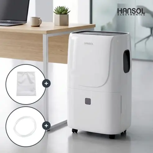Hansol HSD-065LP 한솔 1등급 60L 산업용 제습기 추천 지하 창고 체육관 24시간 절전
