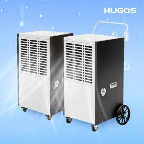 Hugos BDA-F1000 휴고스 컴팩트 100L 산업용 제습기 추천 인테리어 건설 현장 이동형