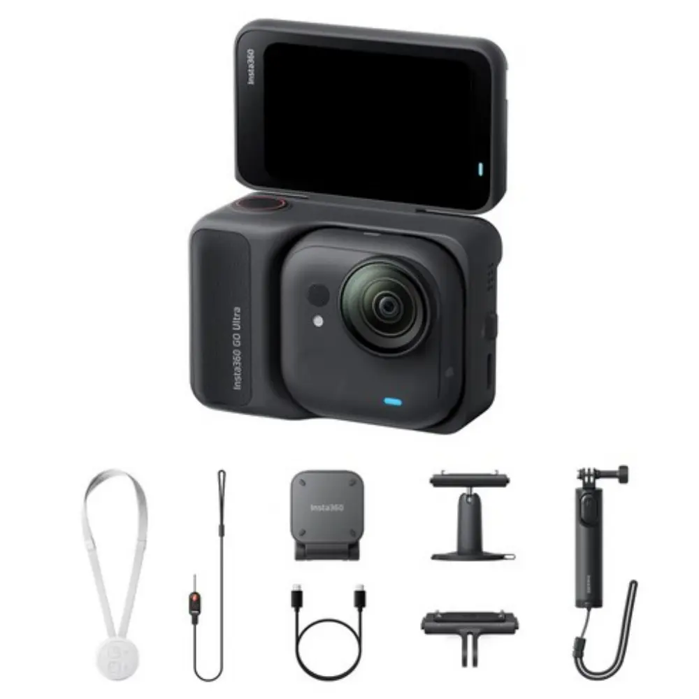 Insta360 GO Ultra 인스타360 GO 울트라 브이로그 카메라 추천, 52.9g 초소형 자석 착용 1인칭 4K 60fps 10m 방수