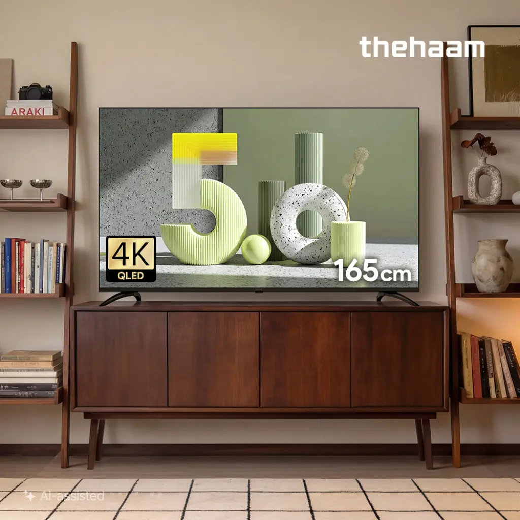 thehaam 더함 스마트 65인치 중소기업 TV 추천, QLED 120Hz 돌비비전 구글 5.0 거실 영화·스포츠용