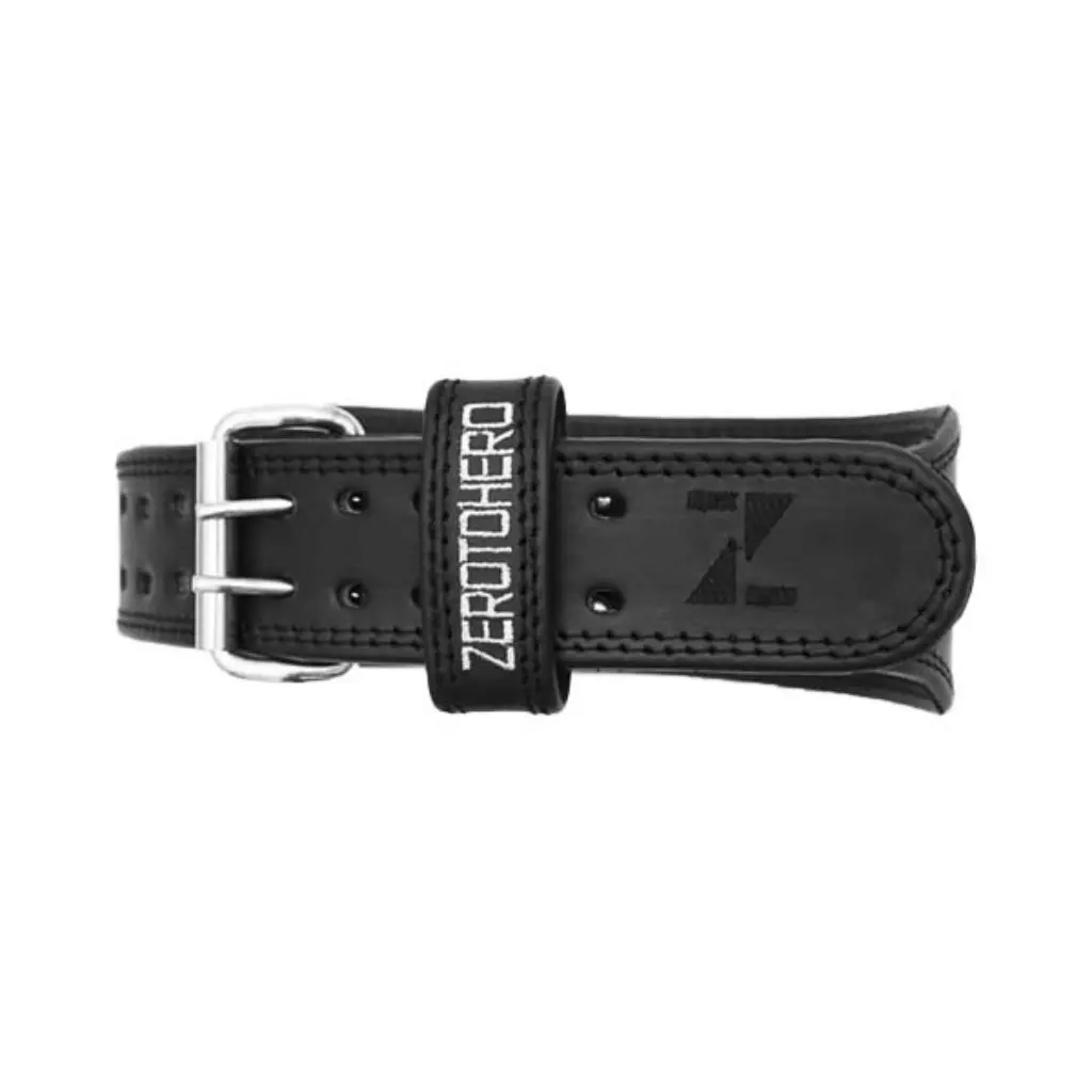 Zero to Hero 제로투히어로 가죽 헬스 벨트 추천, 구멍식 버클 보디빌딩형 뒷폭 10cm 5개 사이즈 입문용