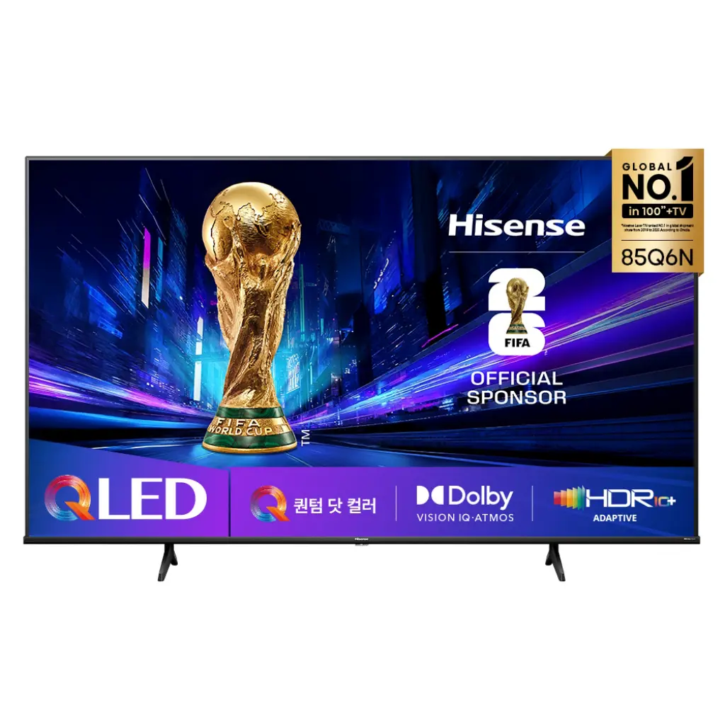 Hisense 85Q6N 하이센스 85인치 TV 추천, QLED 돌비비전·애트모스 구글 TV 120만원대 대화면
